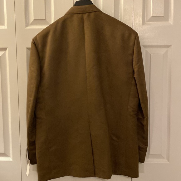 Chaps Brushed Suede Tan Men’s Suit Jacket Size 48R Sport Coat - Picture 7 of 7